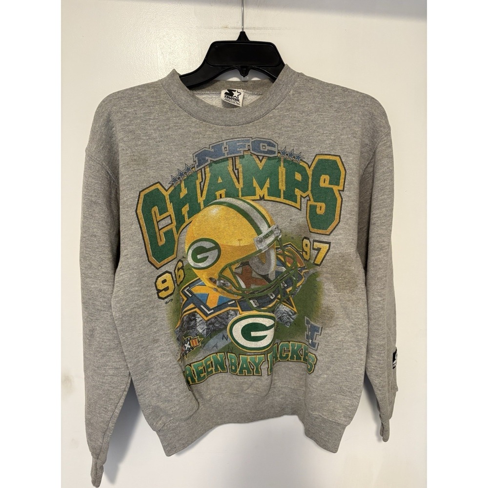 Vintage Youth Green Bay Packer Crewneck Sweatshirt Size L